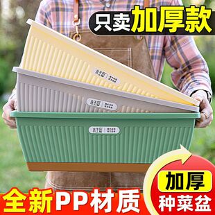 水生田加厚长条种菜盆特大号长方形花盆阳台种花种菜专用盆霍伦盆