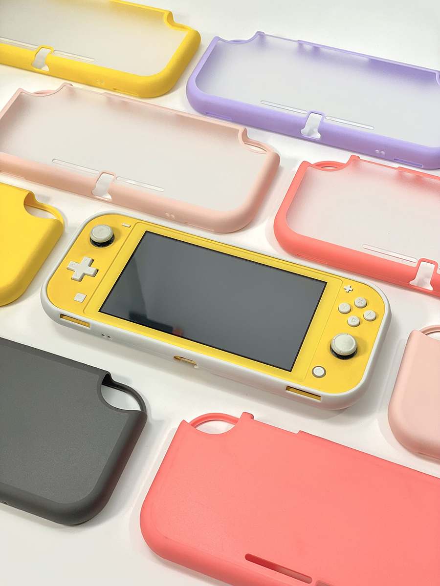 奇乐 switch lite保护套switch保护壳硬壳一体半包透明磨砂壳子