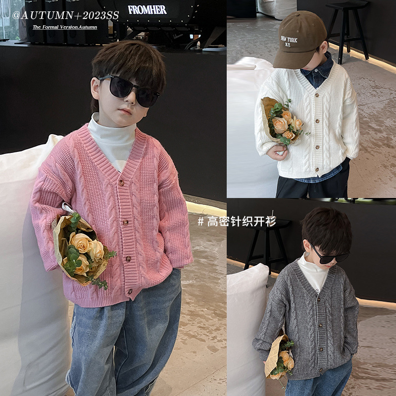 粗毛线针织衫纯色韩版