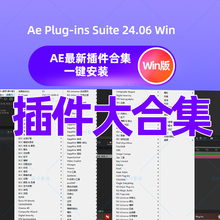 WinAE插件合集一键安装Ae Plug-ins Suite 24.06 Particular E3D