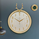 新款 轻奢创意挂钟家用客厅2023时钟挂墙网红大气现代简约时尚 钟表