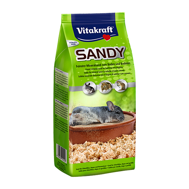 【兔子帮】德国维塔卡夫VK浴沙 仓鼠龙猫沙鼠洗澡去油粗砂 1kg