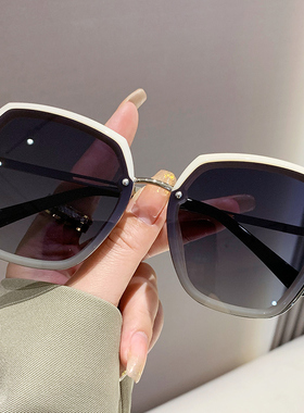 优萨偏光墨镜多边形个性女太阳镜