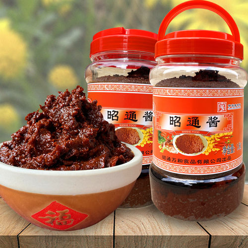 云南特产万和昭通罐装黄豆酱
