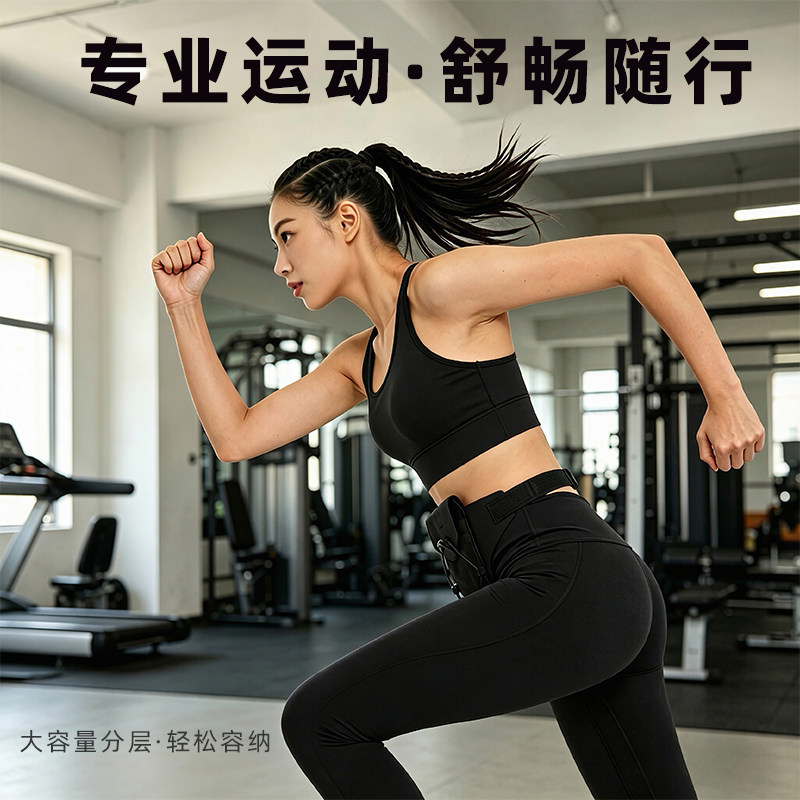 2026新款多功能腰包户外骑行徒步登山便携收纳包运动可调节腰带包