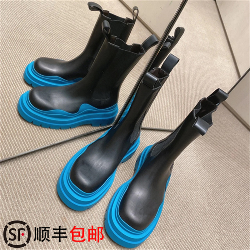 切尔西靴马丁靴女烟筒靴短靴女