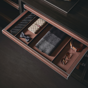 悍高葆碟BV系列高级灰多功能饰物收纳盒时尚轻奢衣帽间衣柜拉篮