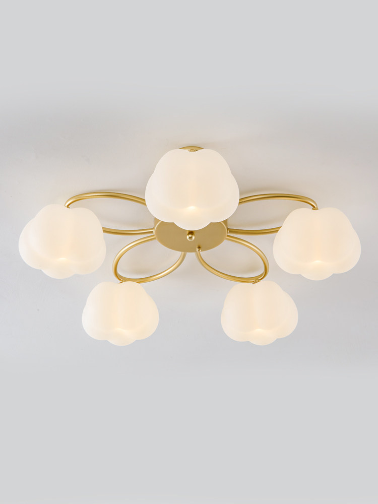 斯堪的纳维亚卧室灯网红美国设计师云书房霜暖女孩儿童次卧室吸顶,家装灯饰光源,餐厅/卧室/书房吸顶灯,淘宝优惠券,粉丝福利购,淘宝优惠卷