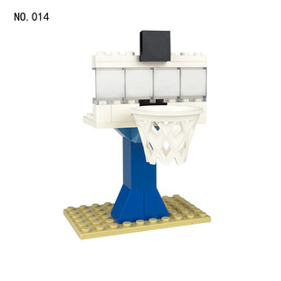 多款美高积木篮球架小配件零件散件街头球场景底板小颗粒人仔玩具