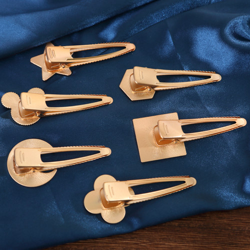 宋锦发夹diy底托发卡包布底胚