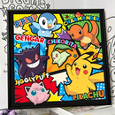 神奇宝贝皮卡丘diy数字油画2024新款 手工填充画画填色丙烯油彩画