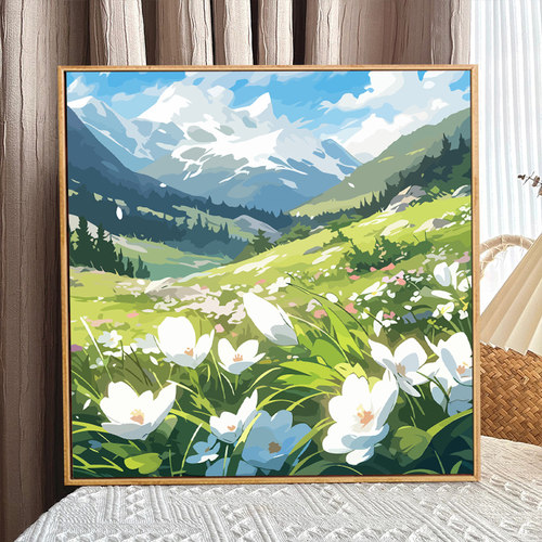 宫崎骏治愈风景diy数字油画