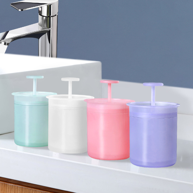 工厂发货便携式手动洗脸瓶起泡器泡沫洁面起泡瓶洗面奶打泡器发泡