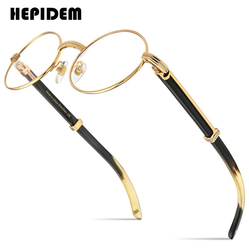 海皮登天然牛角眼镜框男女大牌同款卡家奢华高级近视光学眼睛镜框