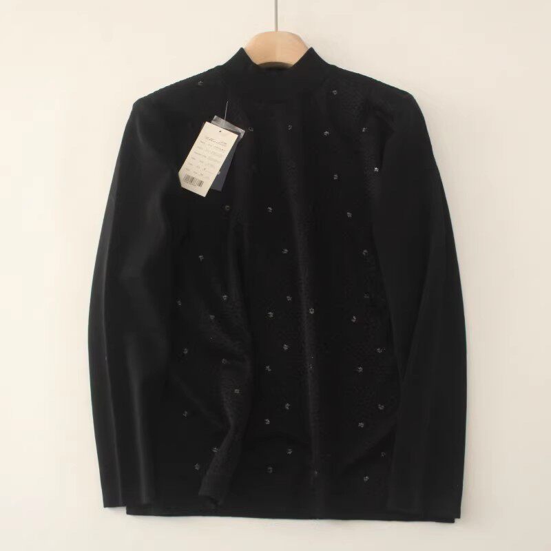 93%丝光羊毛 专柜尾货秋冬半高领厚实亮片女针织衫上衣毛衣打底衫,女装/女士精品,毛针织衫,淘宝优惠券,粉丝福利购,淘宝优惠卷