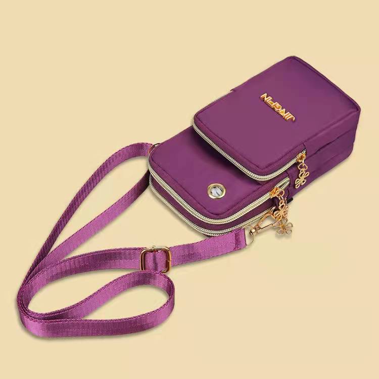 2025新款手机包女斜挎迷你小包包装手机布袋竖挂脖便携手腕零钱包