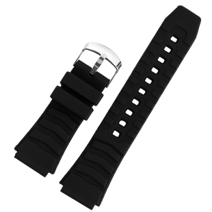 奢鸥适配卡西欧MWA-100H MWD-100H系列硅胶橡胶男凸口防水手表带