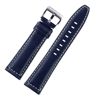 适配浪琴祖鲁时间天文台系列L3.812.4.93.6男士商务真皮表带22mm