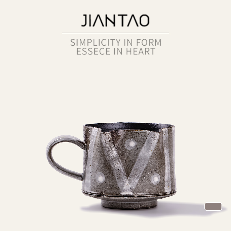 简陶陶瓷猫耳朵咖啡杯