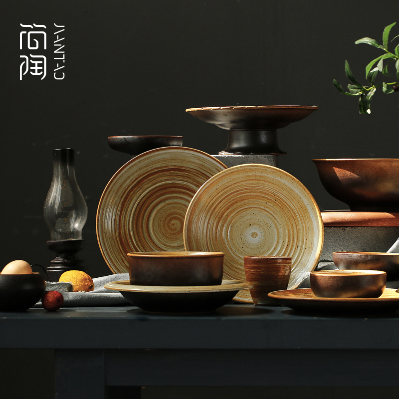 简陶日式家用陶瓷餐具