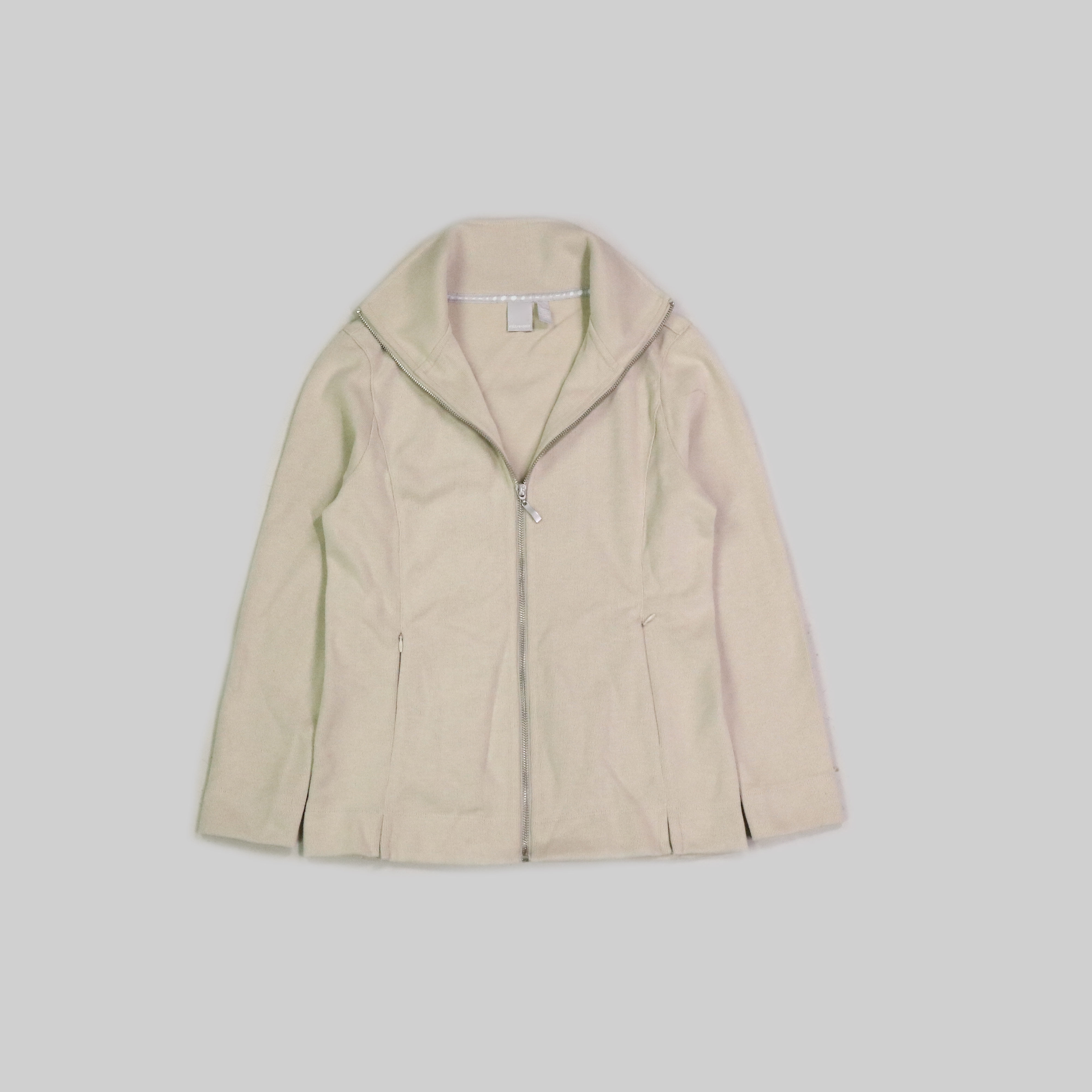 刁蛮公主女士立领全开襟拉链磨毛法国罗纹长袖外套pz