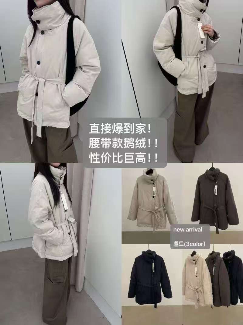 Vibrant秋冬新款韩代同款轻薄立领90鹅绒服女休闲收腰百搭羽绒服