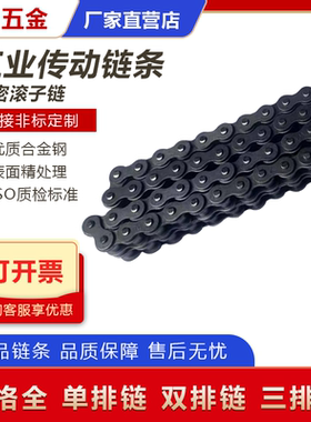 工业链条 传动滚子链单排双排3分06 4分08B 5分10A 6分12A 1寸16A