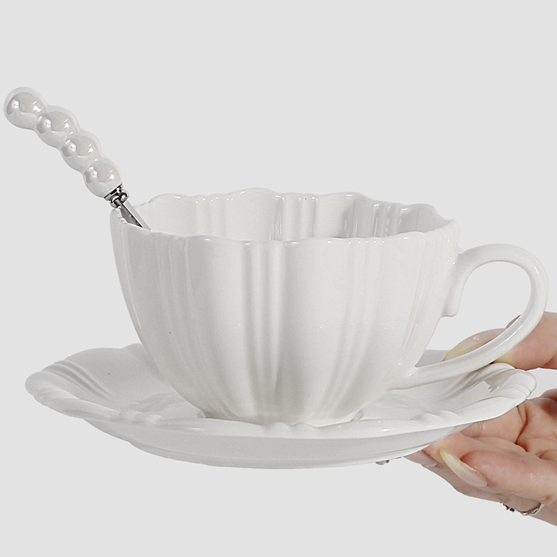 陶瓷咖啡杯特别好看的咖啡杯陶瓷高颜值咖啡杯套装咖啡专用杯杯碟