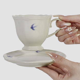 咖啡杯子陶瓷经典咖啡杯创意咖啡杯复古咖啡茶具套装杯具下午茶杯