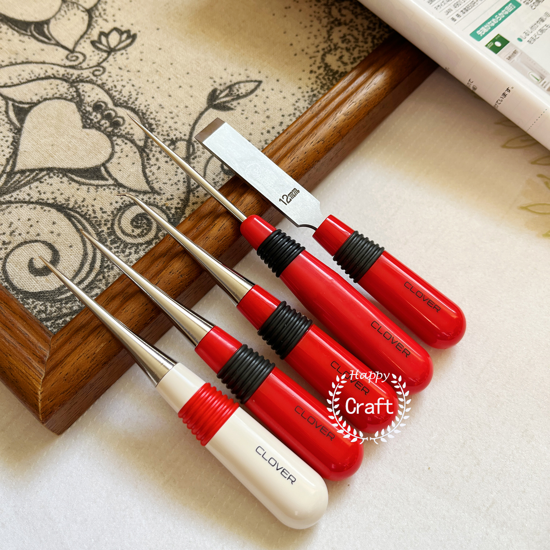 日本进口可乐工具clover手工塑料把锥子21-231/121/241/21-131