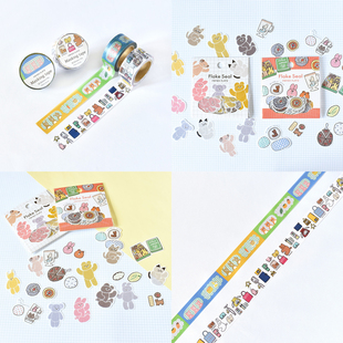 日本papier platz25年recipe基础款   胶带贴纸包