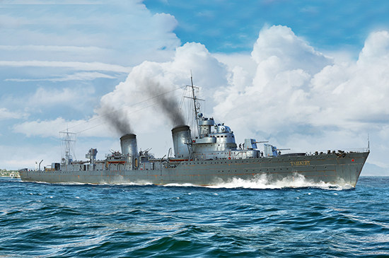 小号手 05356 胶粘拼装模型 1/350前苏联"塔什干"驱逐舰1940年