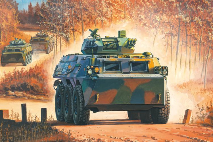 小号手 82456 胶粘拼装模型 1/35中国92b式步兵战车
