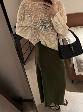 摩登mdeng197通勤半身裙包臀裙女2023春季新高腰显瘦半步裙52062