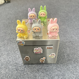 拉布布存钱罐只进不出2025新款不锈钢网红存钱箱儿童男女孩储蓄罐