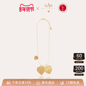 GASBIJOUX珈思爱心项链女珠宝金属风时尚 法国进口 送礼项链