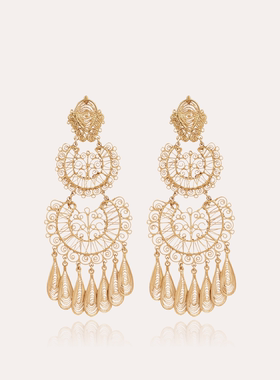 【法国进口】GAS BIJOUX镂空雕花耳坠尤卡坦系列耳环