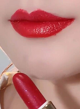 正红色口红女红防水持久不易掉色不沾杯姨妈色玫紫色黄皮素颜显白