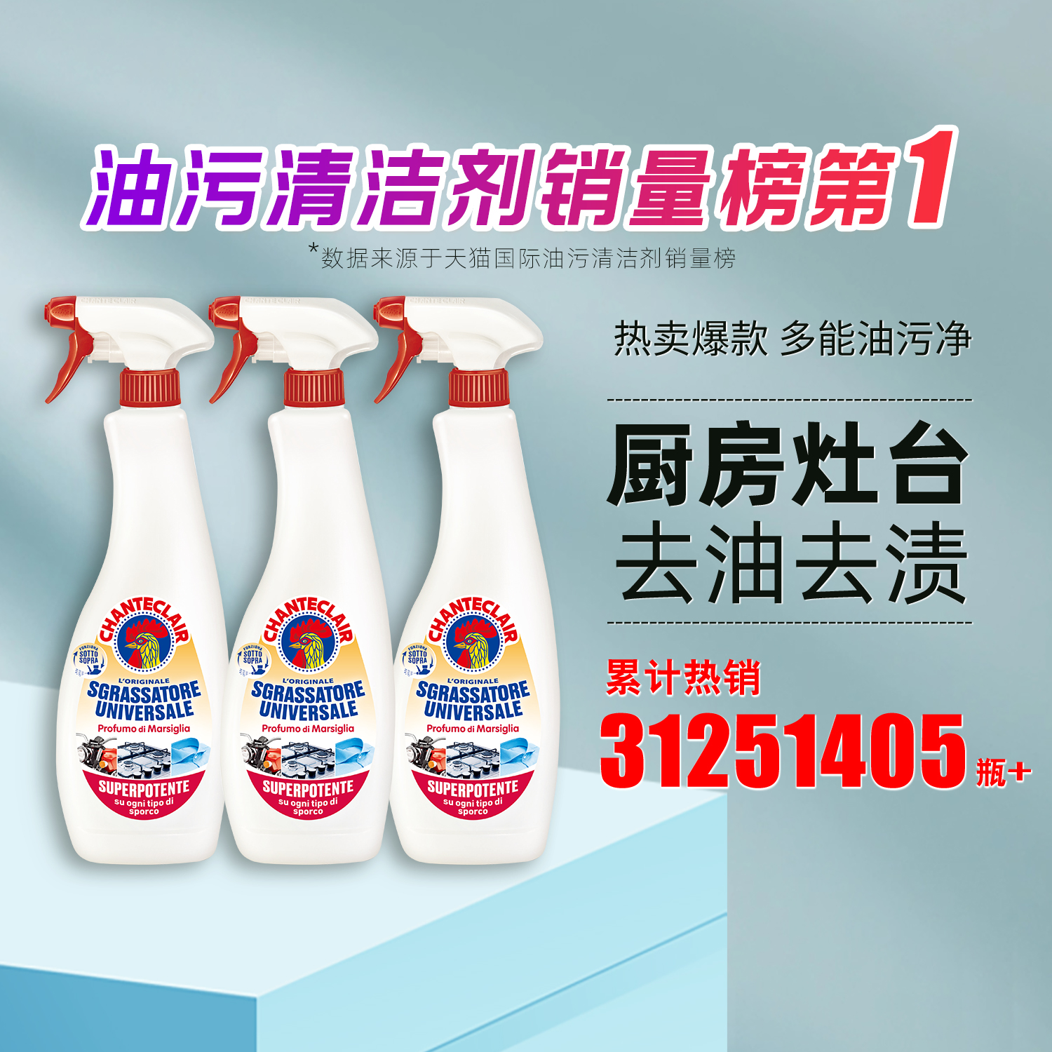 chanteclair大公鸡厨房清洁剂