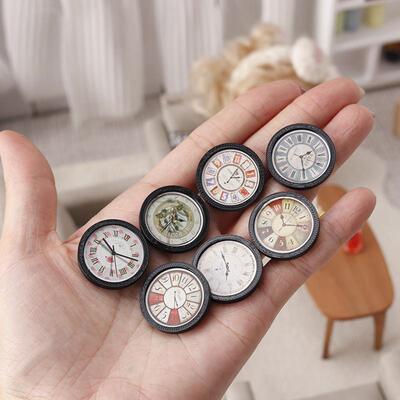 里左拉微缩模型时钟挂钟食玩摆件12分ob11娃娃屋dollhouse过家家