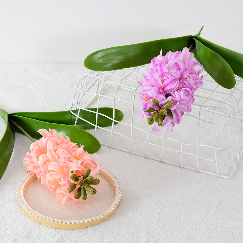 3D手感大号风信子仿真花