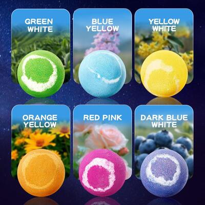 Six sets of planetary aroma salt ball, clean body abstinence