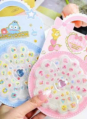 Childrens nail patches, girl diys back glued to the cute n