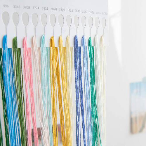 Artificial DIY embroidery line embroidery of clothing couple