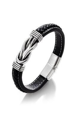 The O.S.A. is about double-colour leather mens bracelets, s