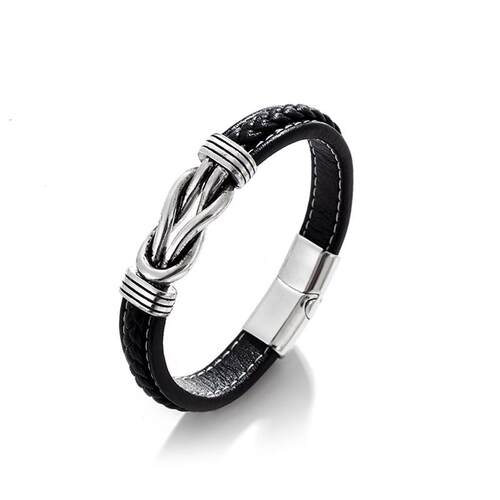 The O.S.A. is about double-colour leather mens bracelets, s