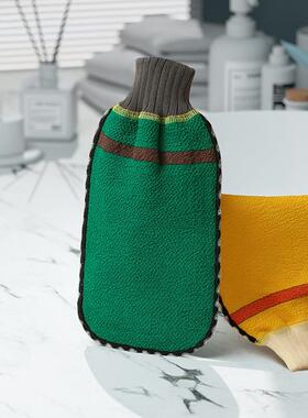 Jinbaos bath towel home rubbed back gloves with thick sand