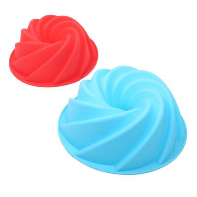Silicon spiral cake model DIY baker, rose-shaped lily silico
