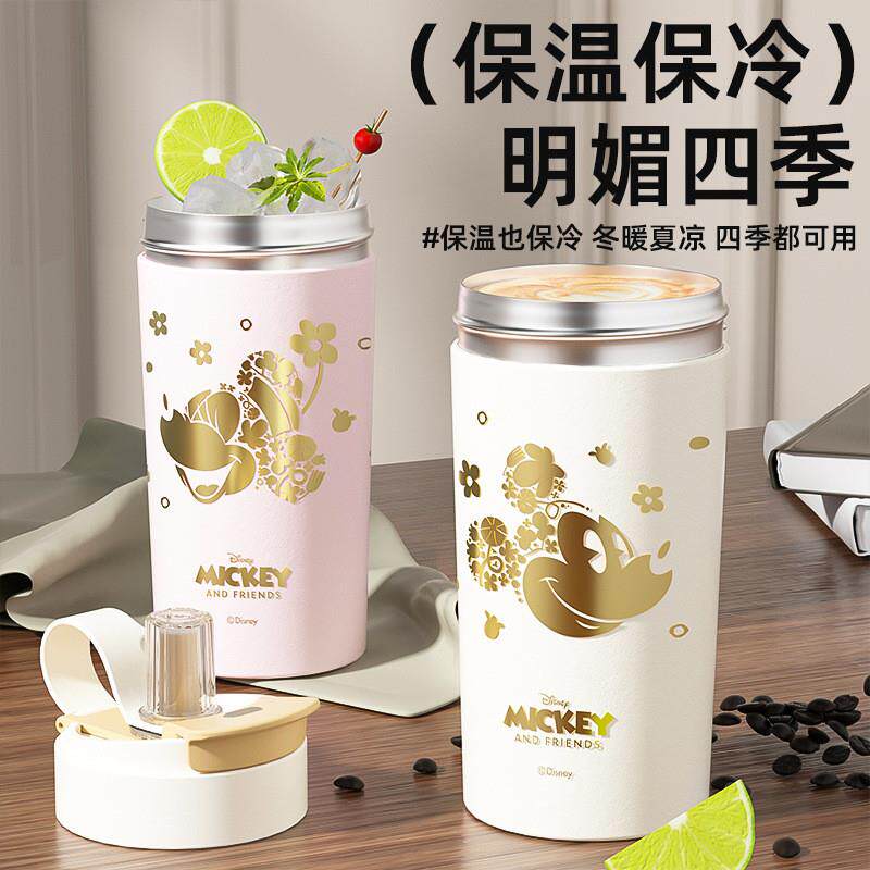 Two-point-two-a-half-colored double-drinking cups with a lar