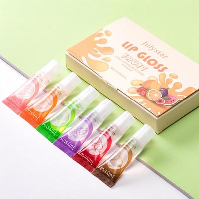Six pairs of lips-protected honey-packs of fruit-flavored tr